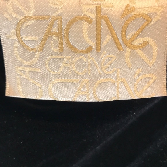 Cache velvet black floor length skirt. - Picture 2 of 4